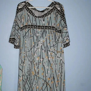 BCBGMAXAZRIA Dress Women's Tunic Style Large Wide Sleeves